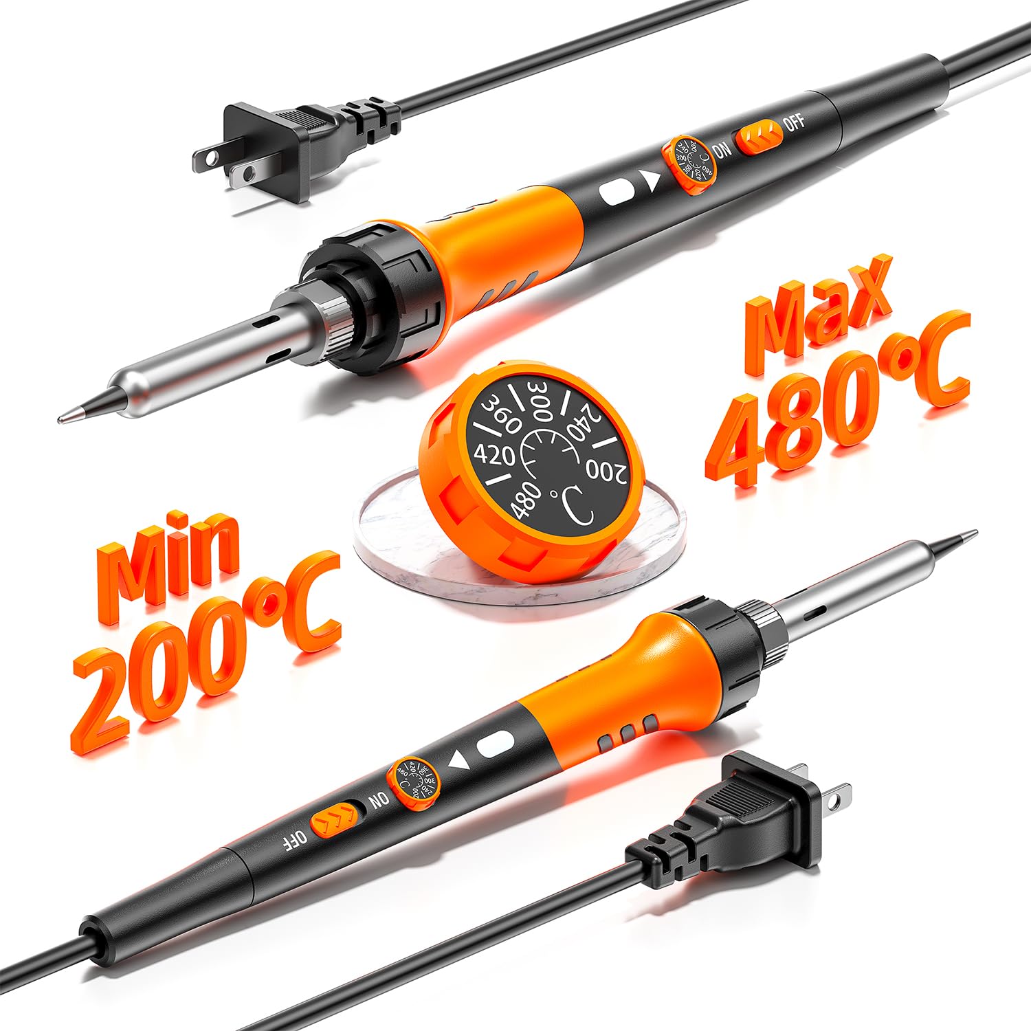 MEAKEST assortment of soldering tips displayed to show versatility for varied soldering tasks