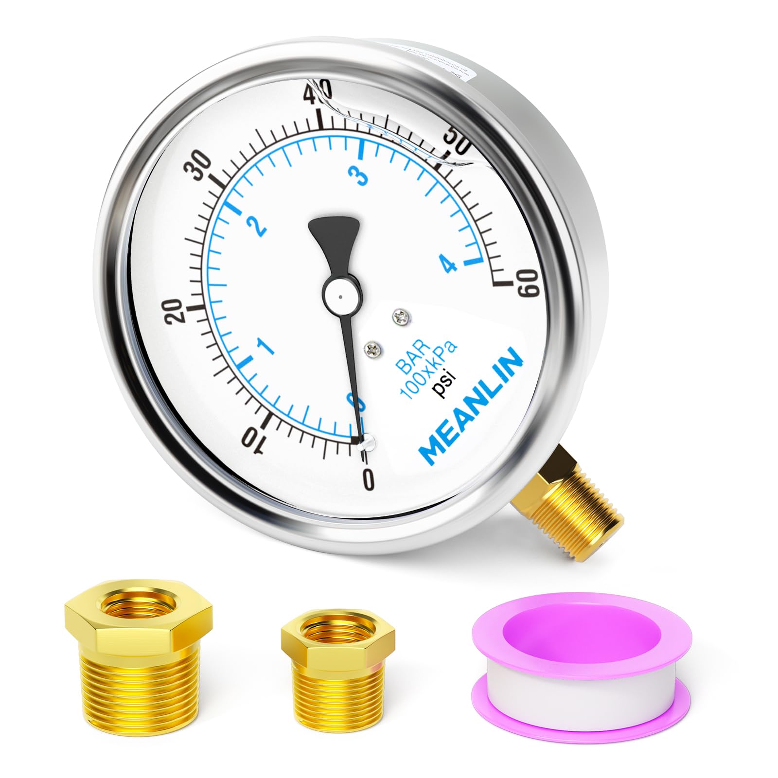 MEANLIN MEASURE front face showing 4-inch dial for quick readings