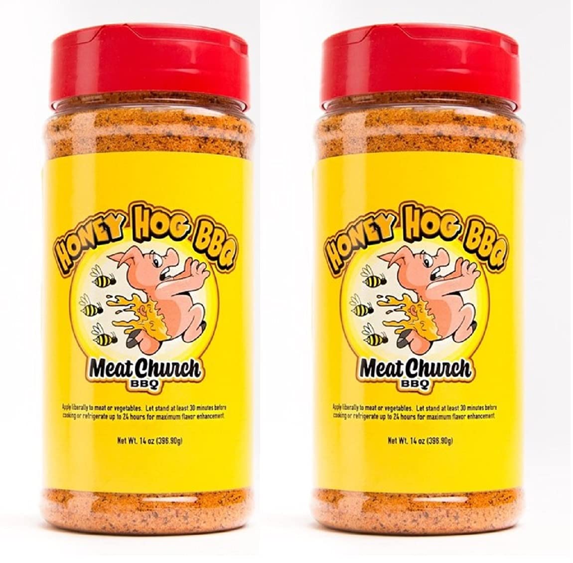 Meat Church front packaging showing two Honey Hog bottles and clear labeling, boosts convenience