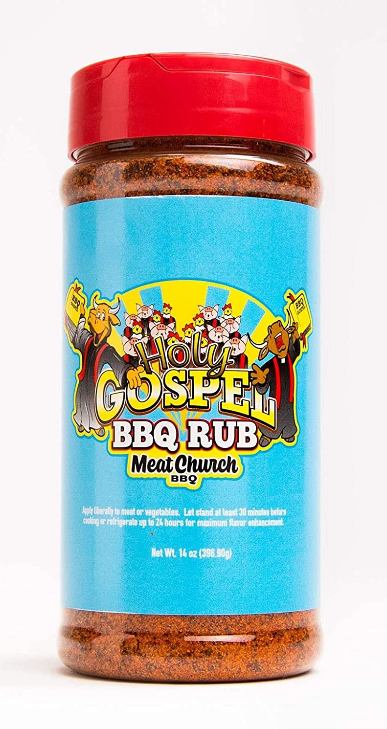 Meat Church bottles beside grilled ribs demonstrating flavor boost for backyard meals