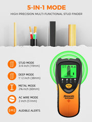 Mecurate LCD screen displaying detection graphics for clear readouts