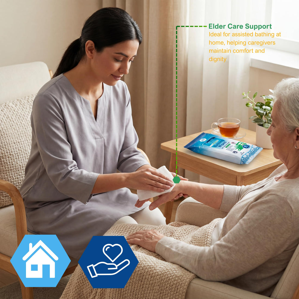 MED PRIDE warmed wipe from microwave for soothing comfort