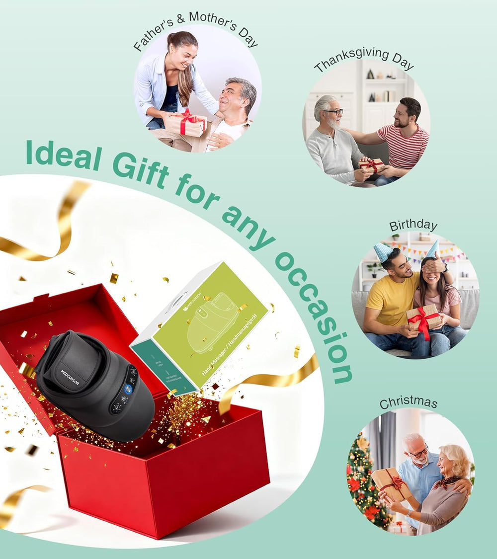 Medcursor boxed packaging staged as a gift emphasizing thoughtful wellness present