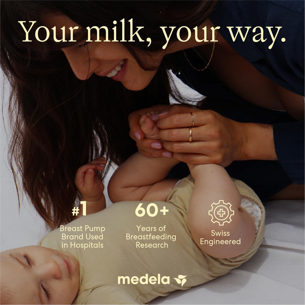 Medela Harmony parts in dishwasher rack, communicates simple sanitizing