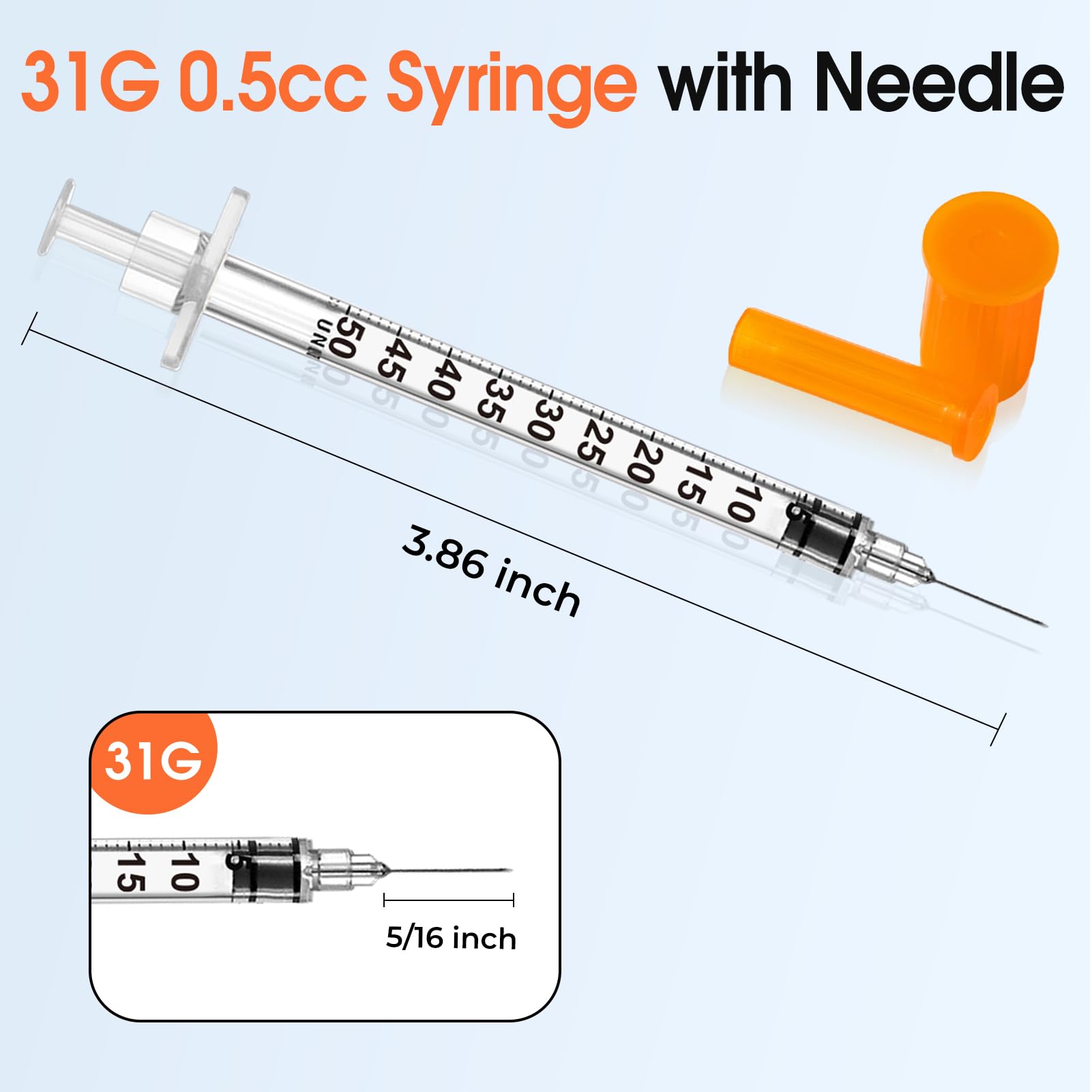 Medhome clear barrel close-up with visible scale for accurate small-volume measuring