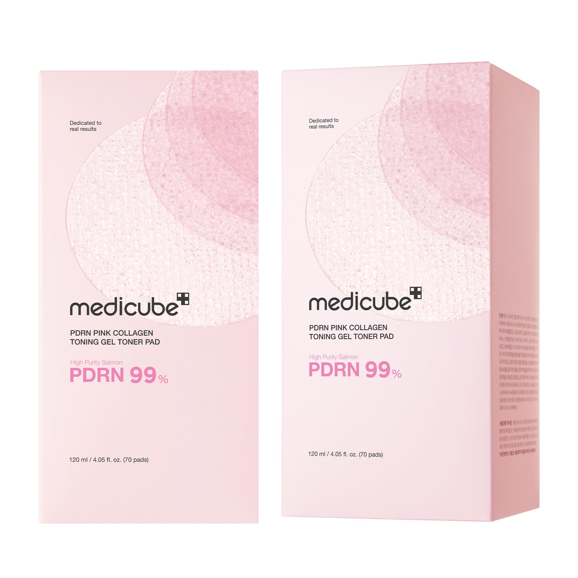 medicube before-and-after showing subtle skin glow improvement benefit