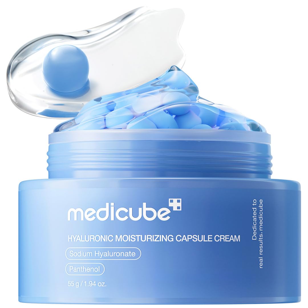 medicube front jar showing elegant packaging and visible hydration benefit