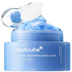 medicube front jar showing elegant packaging and visible hydration benefit