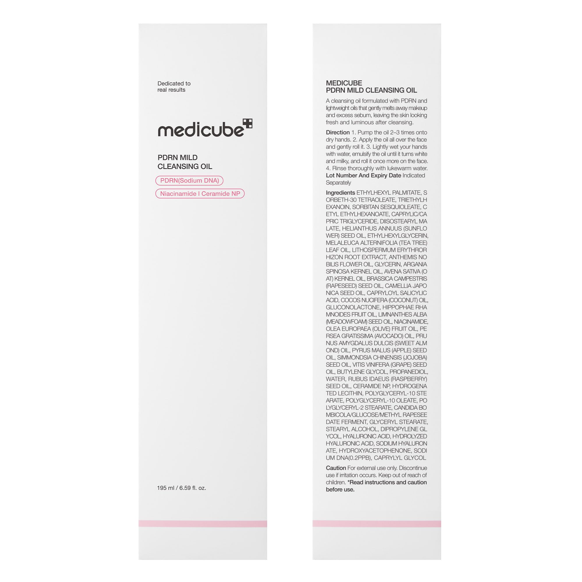medicube makeup removal demo with waterproof mascara showing effective cleanse