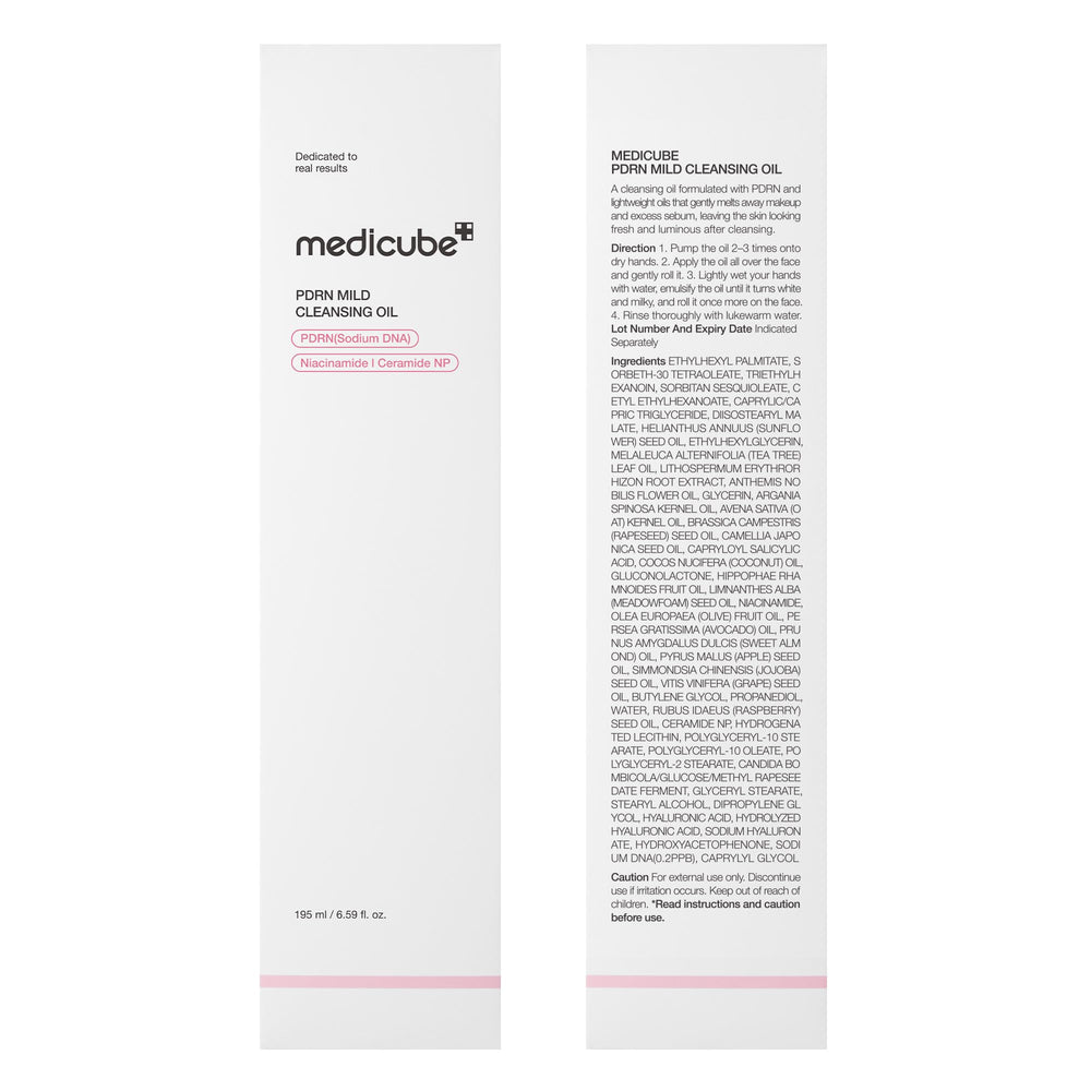 medicube makeup removal demo with waterproof mascara showing effective cleanse