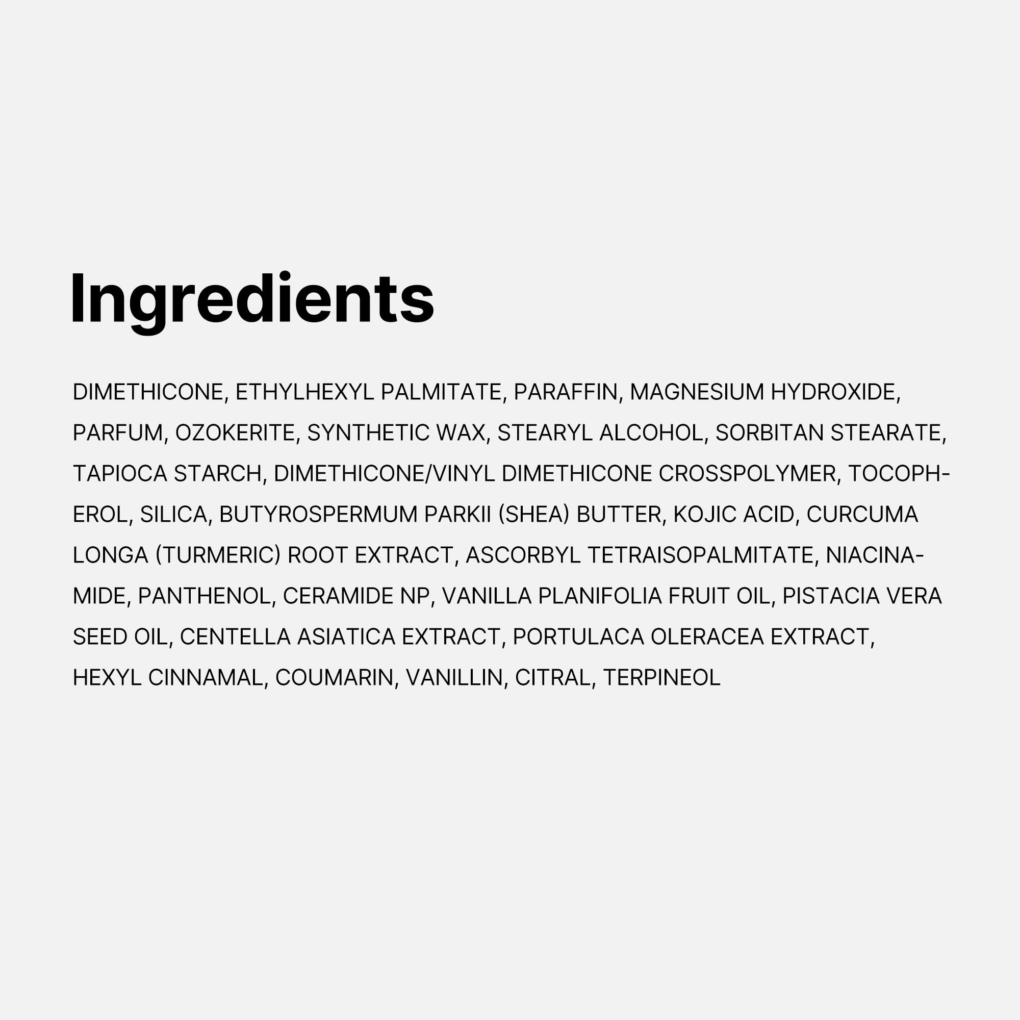 medicube scent concept with vanilla and pistachio notes for long-lasting aroma