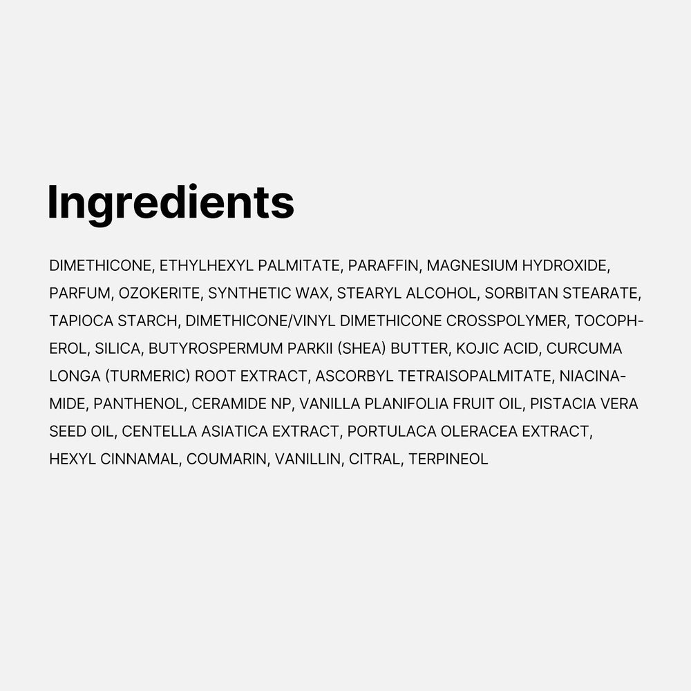 medicube scent concept with vanilla and pistachio notes for long-lasting aroma