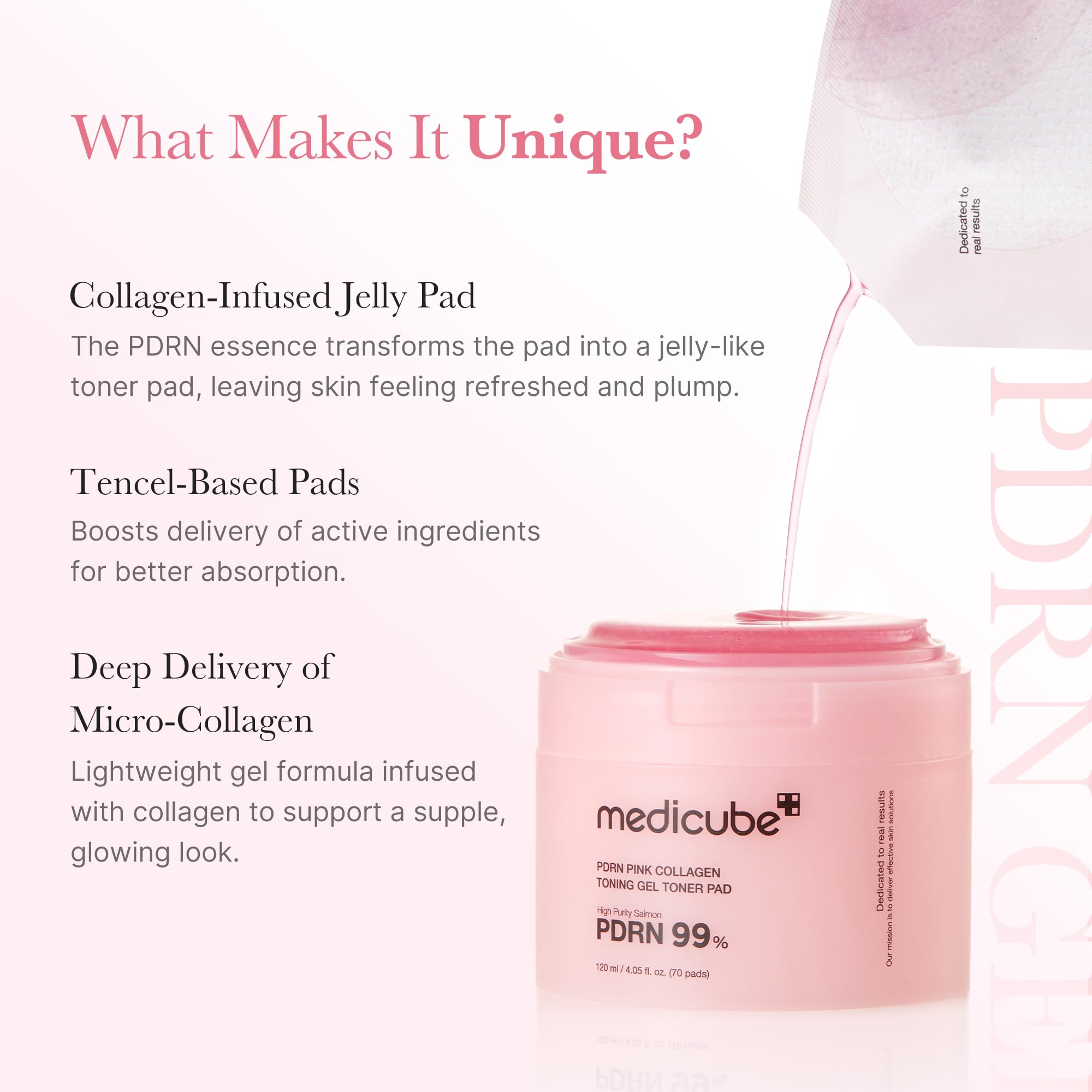 medicube pouring essence into pouch before use, clear preparation step benefit