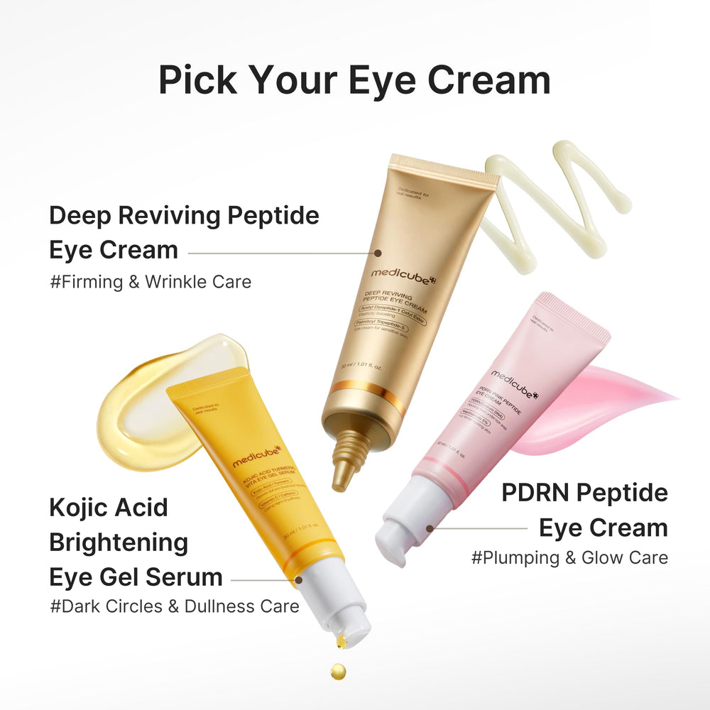 medicube bottle next to common items showing compact size and travel-friendly benefit