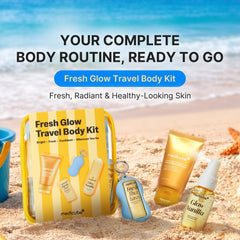medicube open pouch with mini products for organized travel