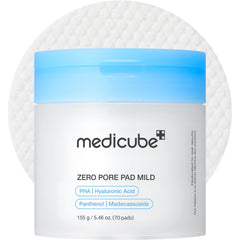 medicube front packaging showing pads and benefits for clearer pores