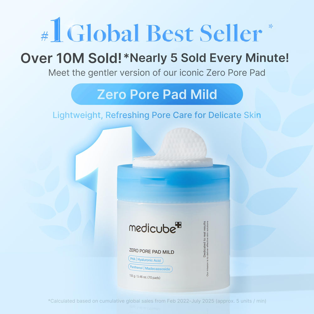 medicube embossed pad texture close-up that lifts pore debris gently