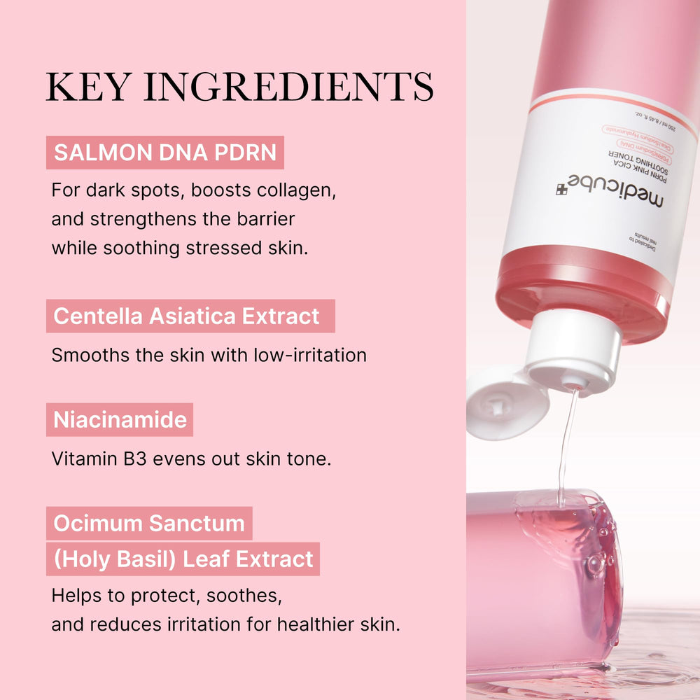 medicube close-up of toner texture highlighting lightweight absorption benefit
