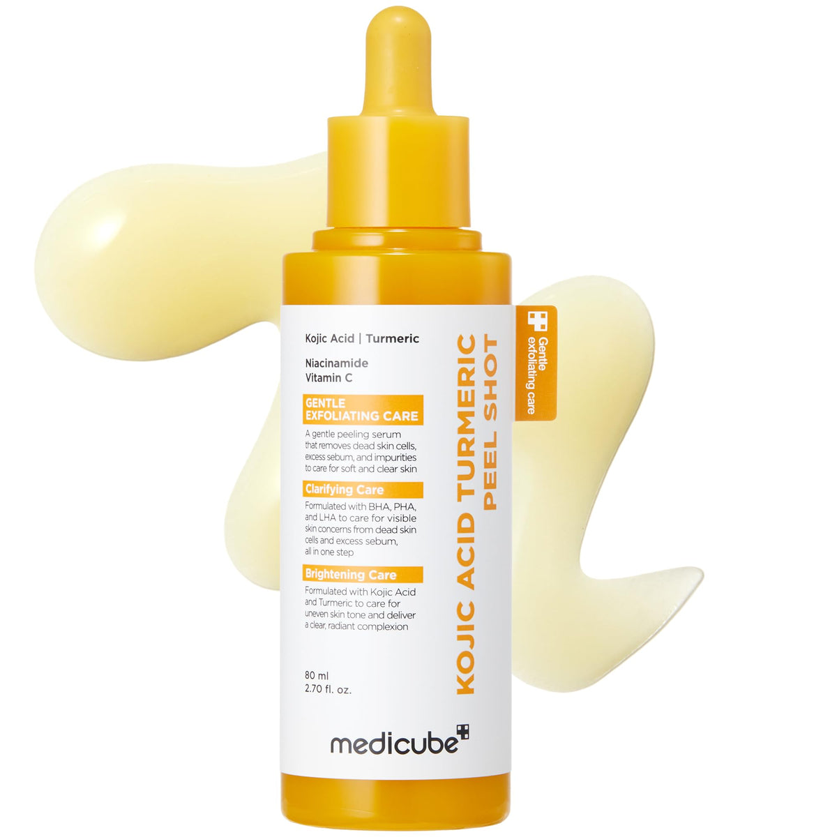 medicube front packaging showing brightening gel and clear labeling benefits