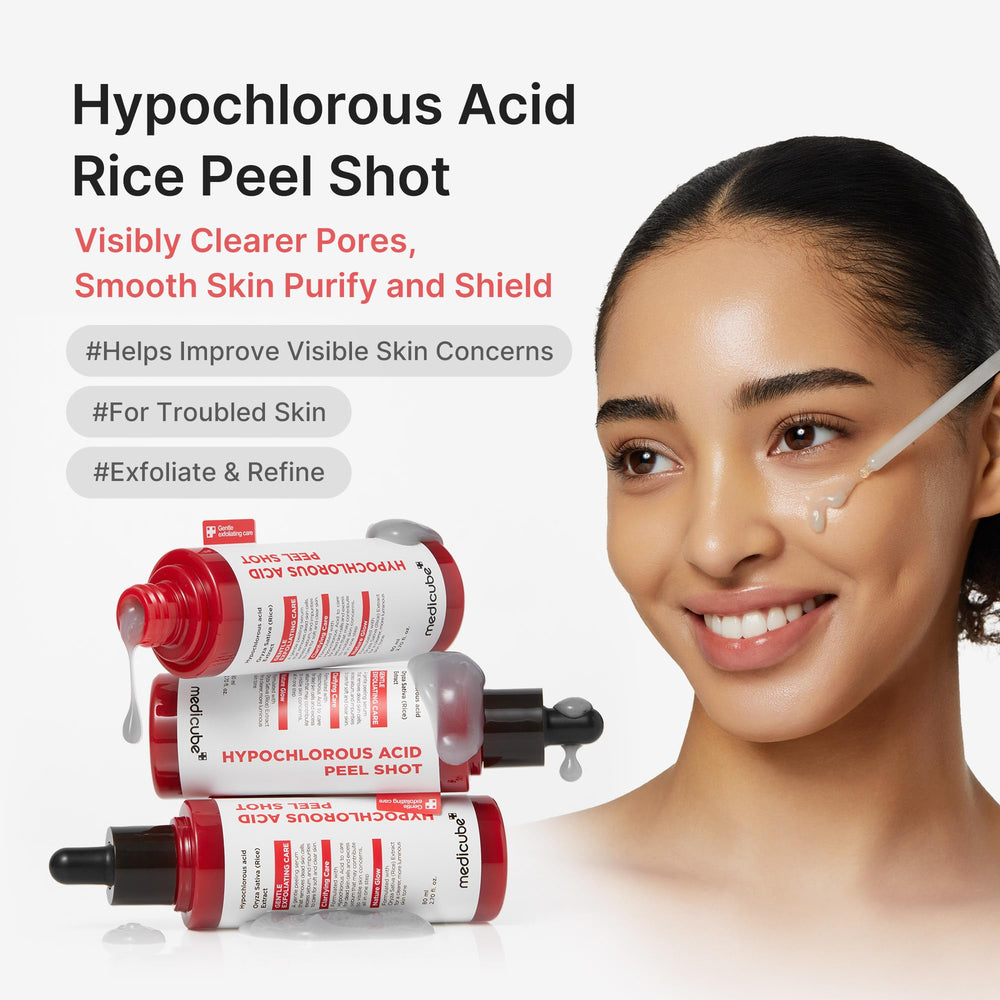 medicube ingredient close-up highlighting rice extract and calming benefits