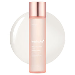 medicube front bottle showing sleek packaging and brand hydration benefits