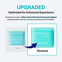 MEDIHEAL single pad saturated with solution ready to use for quick cleansing benefit