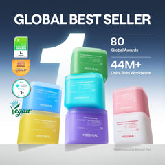 MEDIHEAL close-up of pad texture highlighting gentle exfoliation and even absorption benefit