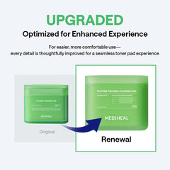 MEDIHEAL close-up of gauze pad texture, gentle exfoliation visible and soft