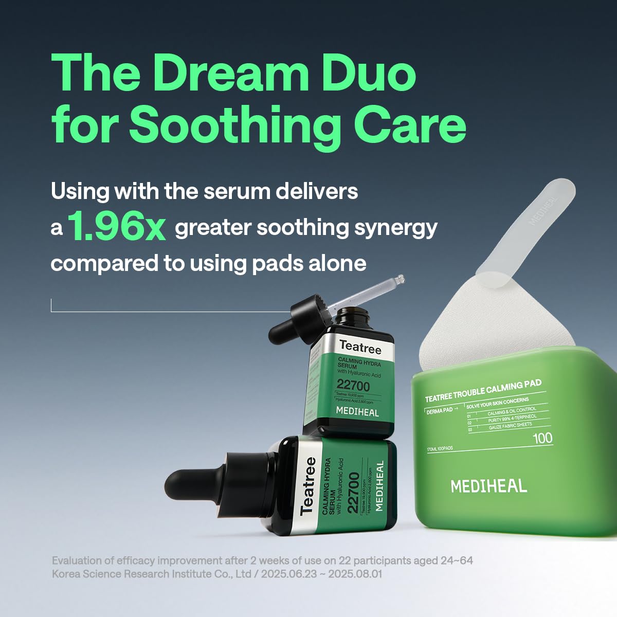 MEDIHEAL pads staged on bathroom counter, shows daily routine convenience