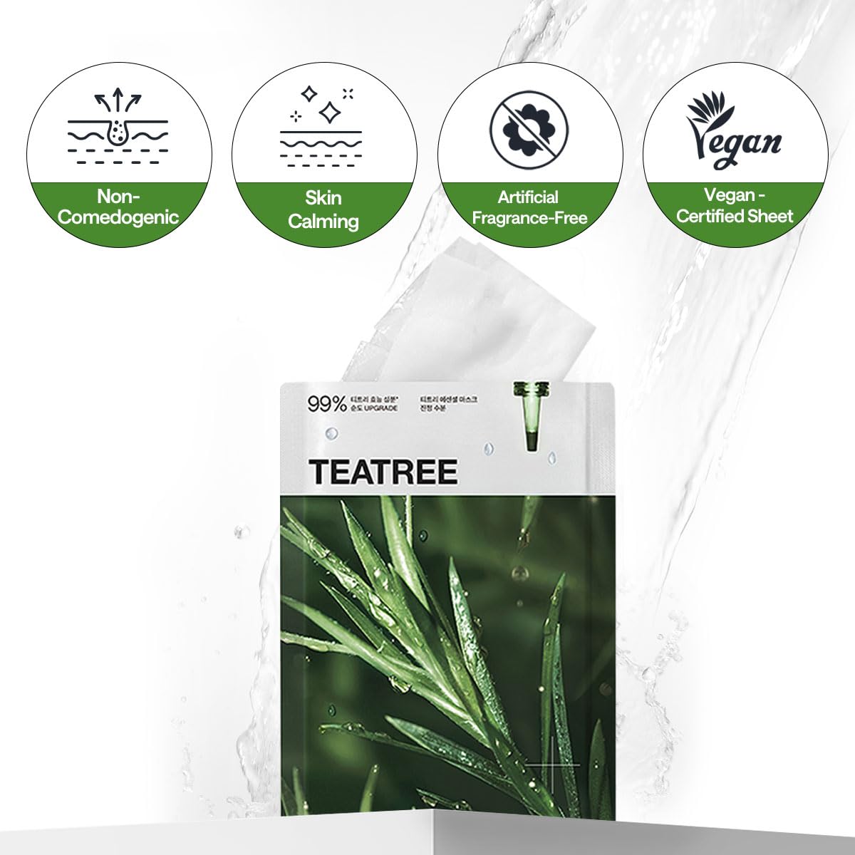 MEDIHEAL single mask pouch folded illustrating portable treatment