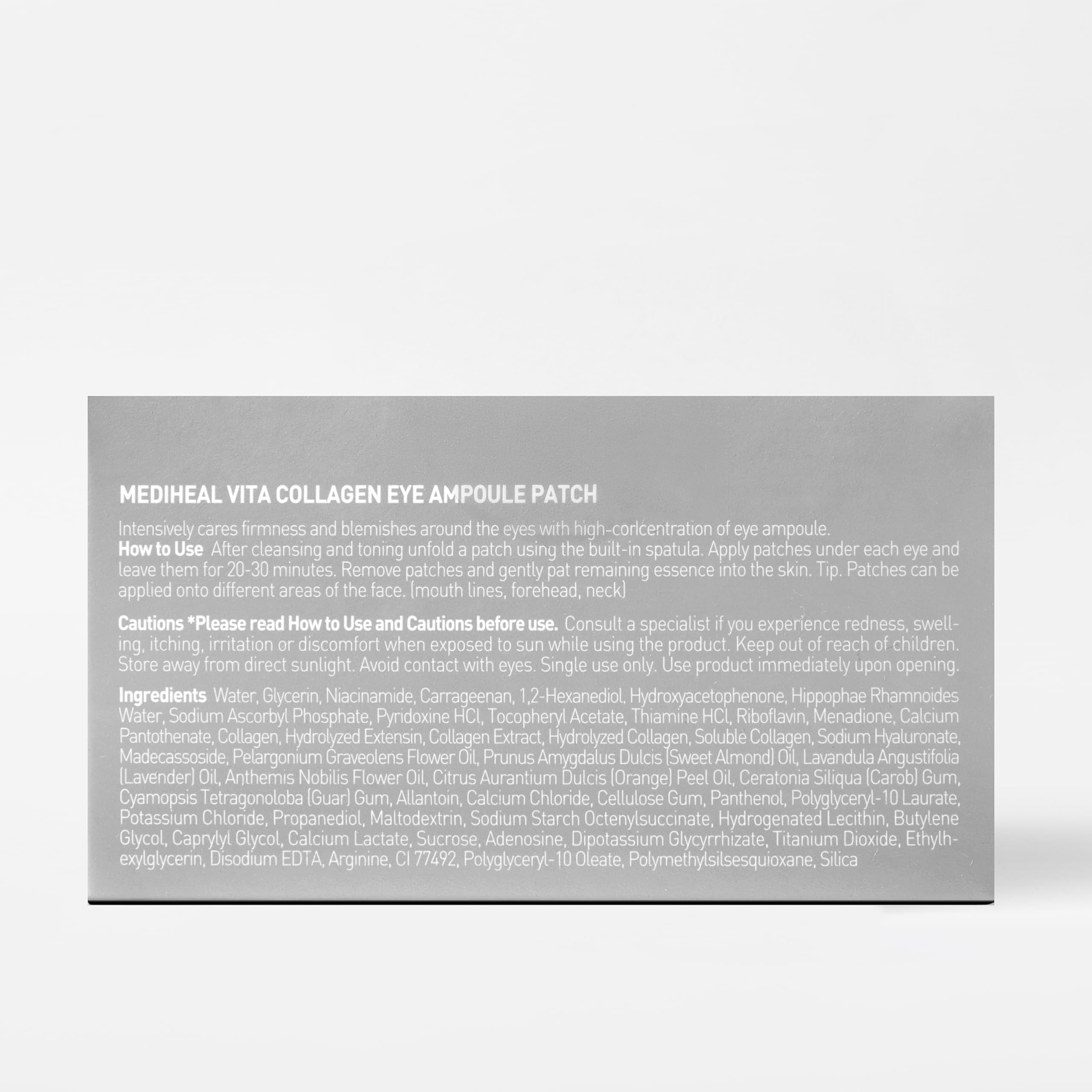 MEDIHEAL removed patch showing serum residue for enhanced absorption