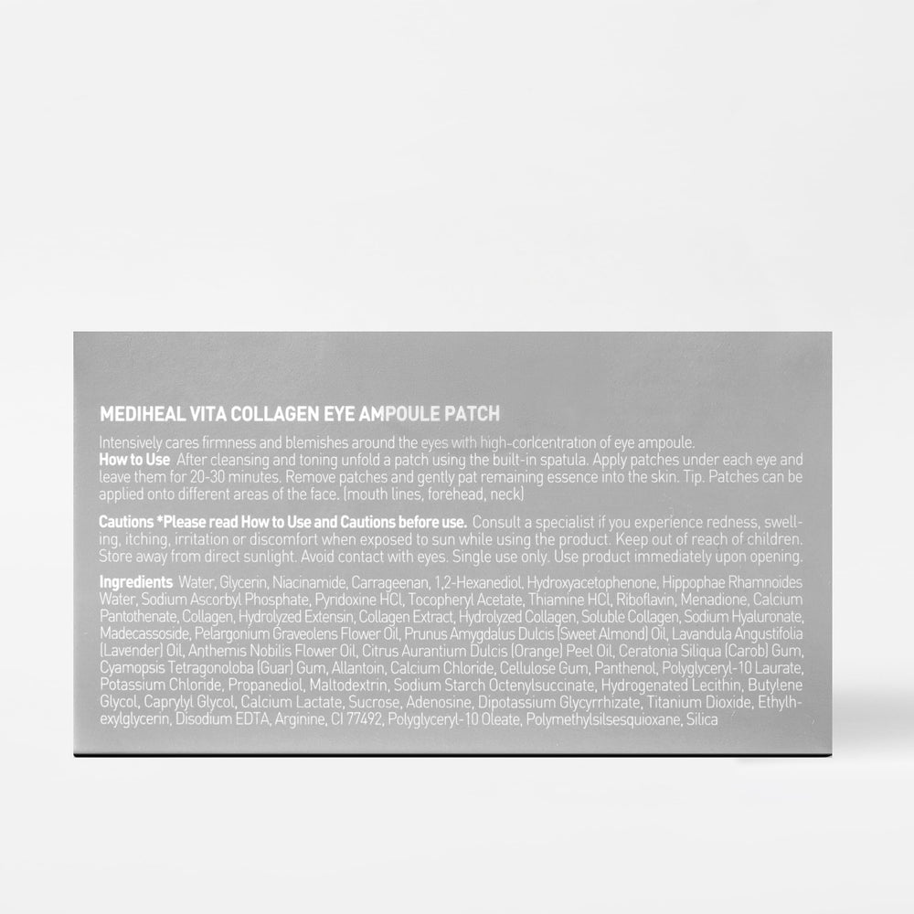 MEDIHEAL removed patch showing serum residue for enhanced absorption