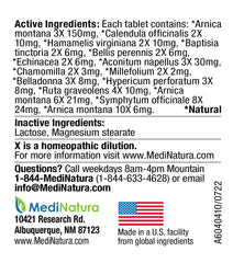 MediNatura tablet close-up showing texture and small size for easy administration