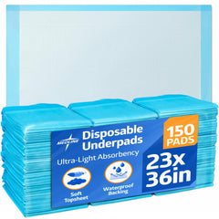 Medline front packaging showing product count and size for reliable protection