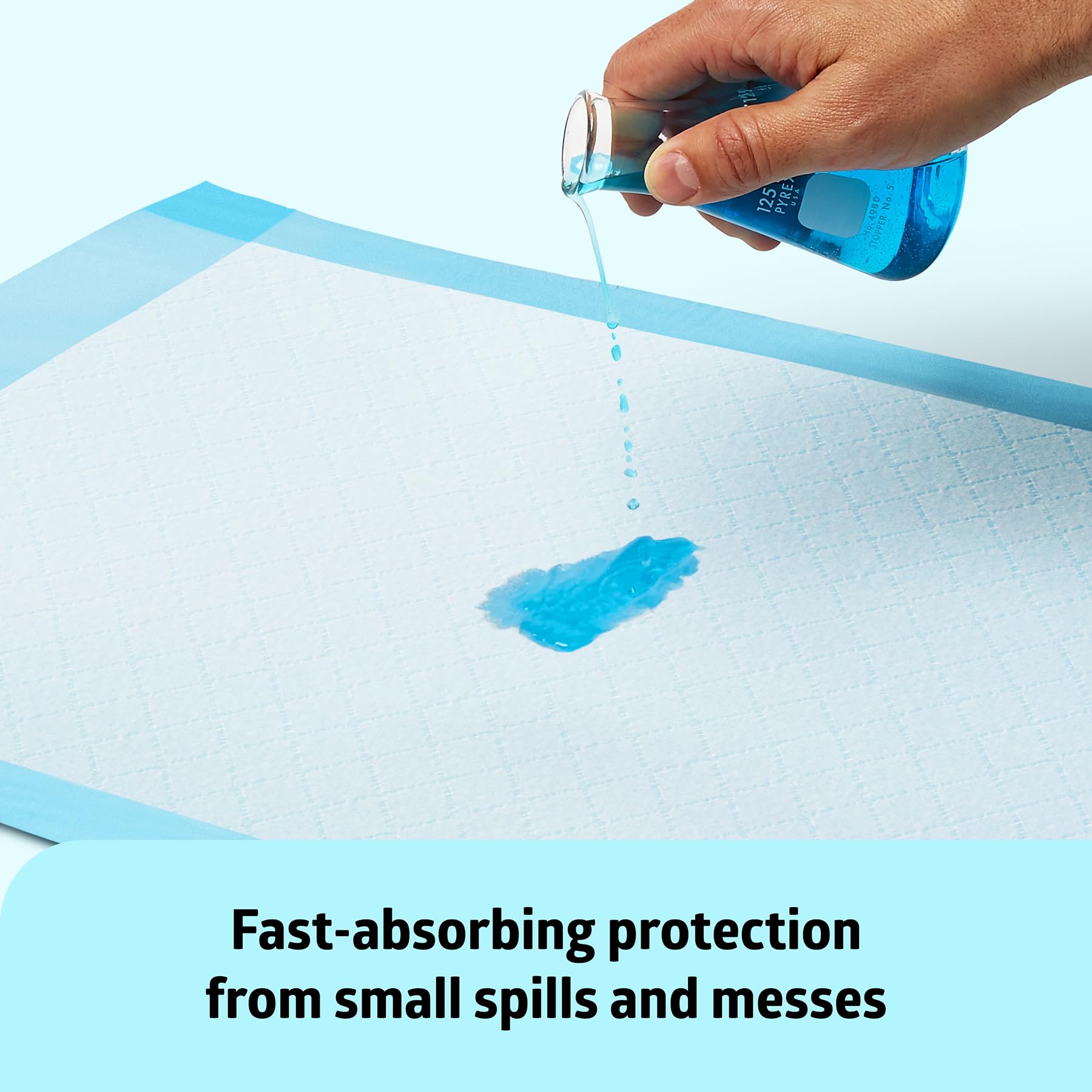 Medline pad in use on a bed protects mattress from light accidents