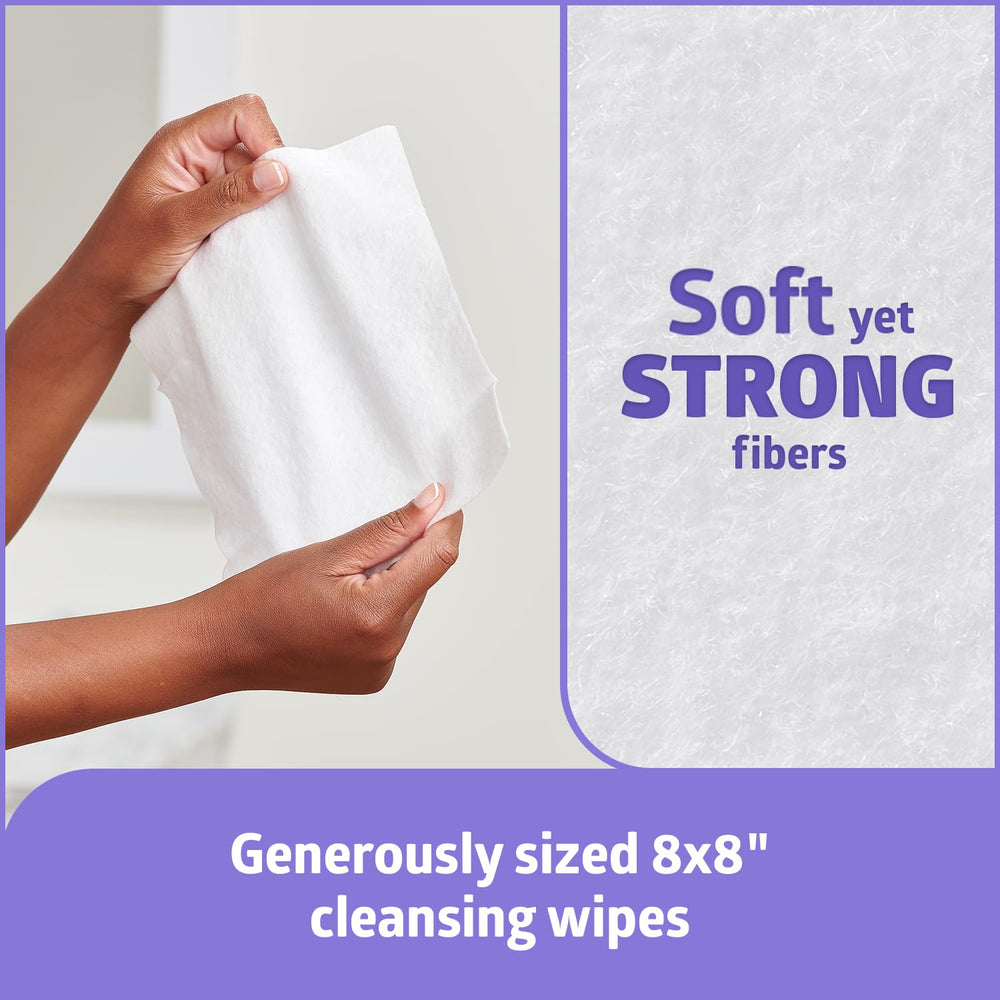 Close-up of Medline ReadyBath wipe texture highlighting soft durable fabric for gentle cleansing