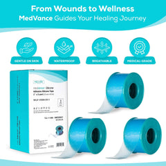 MedVance silicone tape close-up showing soft texture and hypoallergenic surface benefit