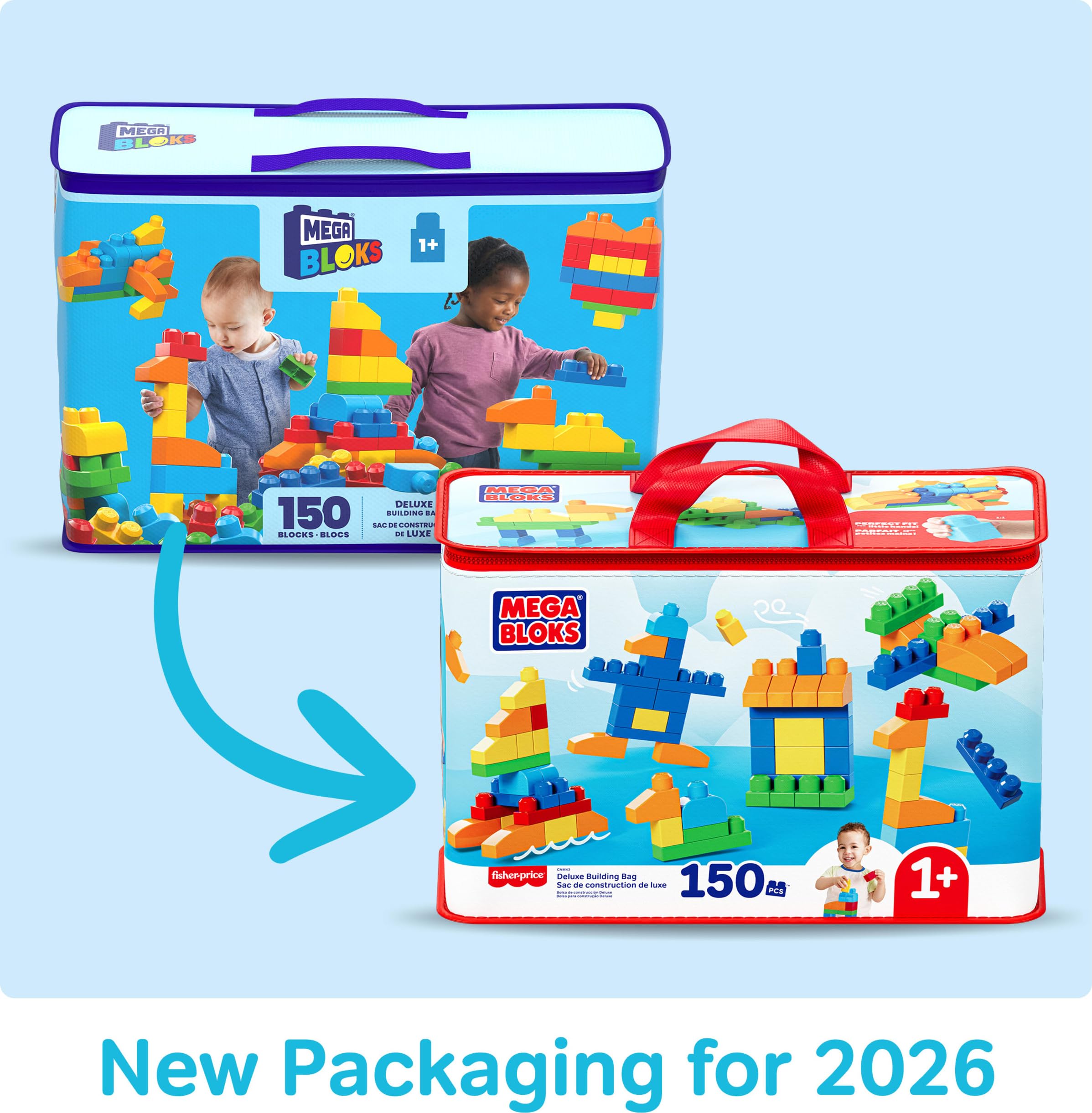MEGA BLOKS drawstring bag detail, highlights durable storage convenience