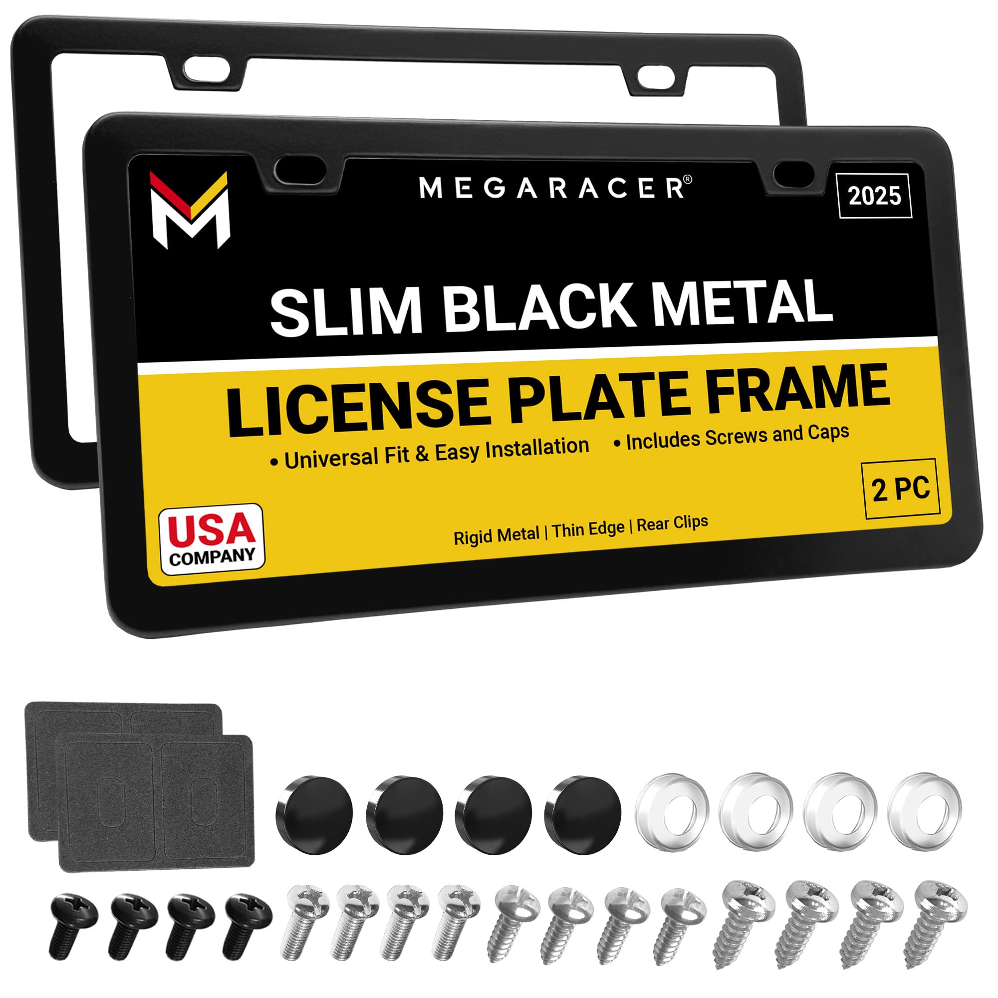 Mega Racer front view frame showing slim matte finish and modern look