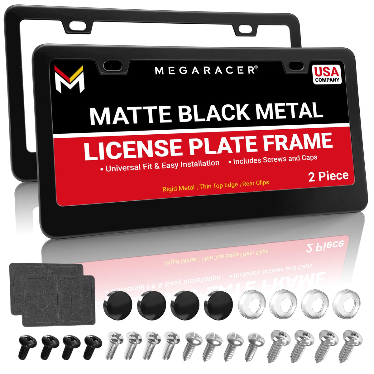 Mega Racer front view frame showing slim profile and clean look benefit