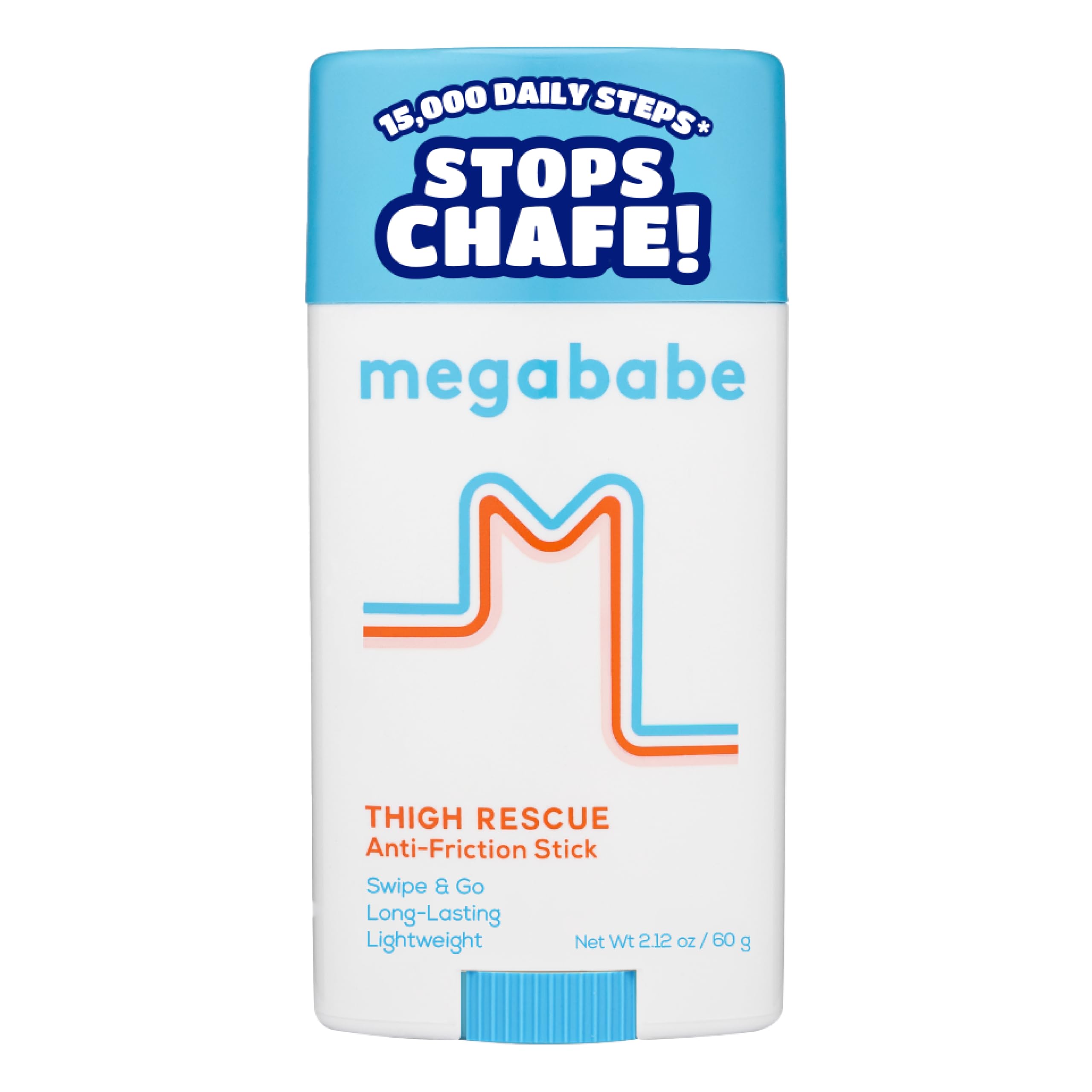 Megababe front packaging showing two rescue sticks and benefits