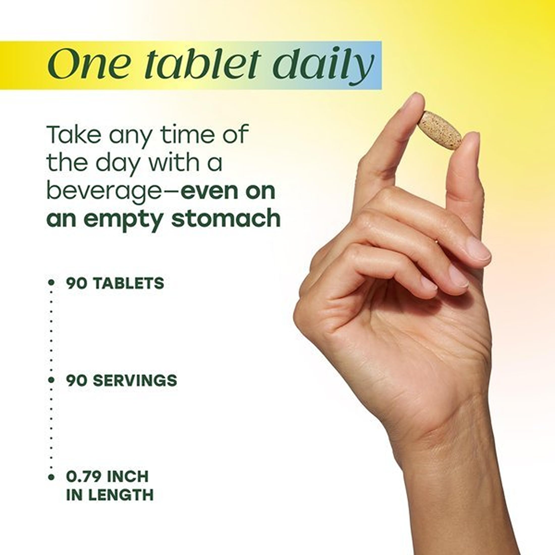 MegaFood bottle with dietary icons showing allergen-free formulation