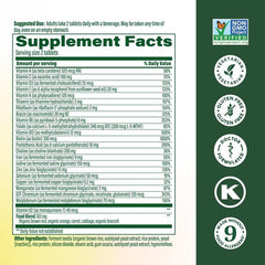 MegaFood real-food ingredient blend with broccoli, oranges, and carrots for natural nutrients
