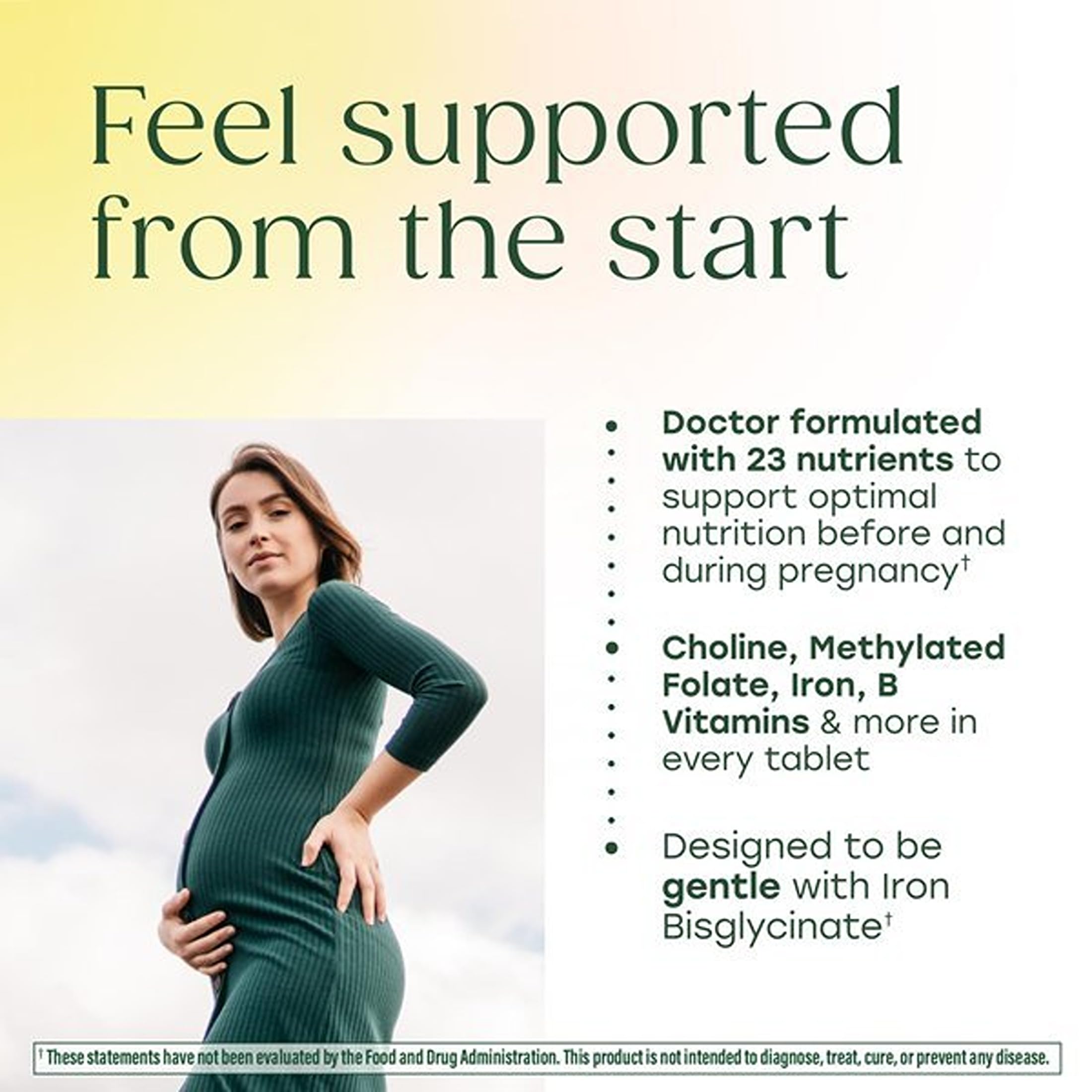 MegaFood label and supplement facts highlighting methyl folate details