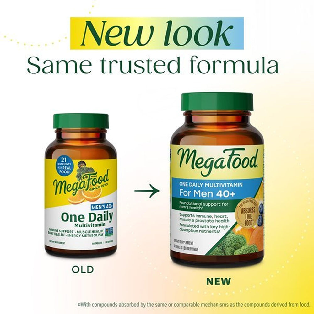 MegaFood tablet close-up highlighting smooth finish and size