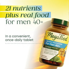 MegaFood tablet in hand illustrating easy once-daily dosing