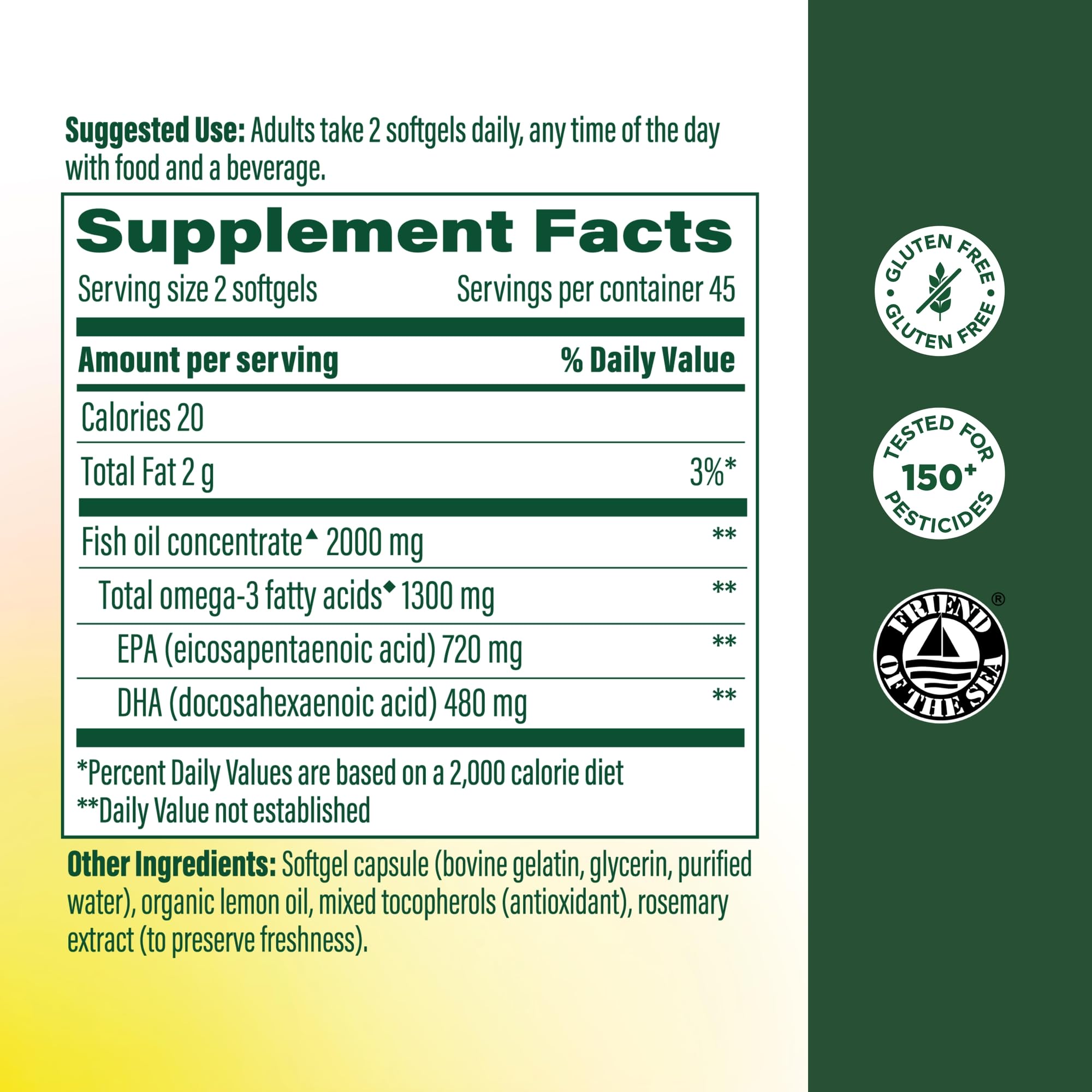 MegaFood softgel close-up showing smooth texture for easy swallowing