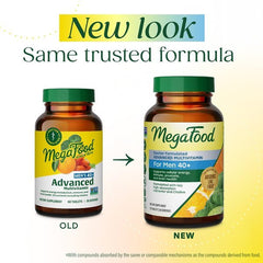MegaFood tablet close-up showing texture and easy swallowing