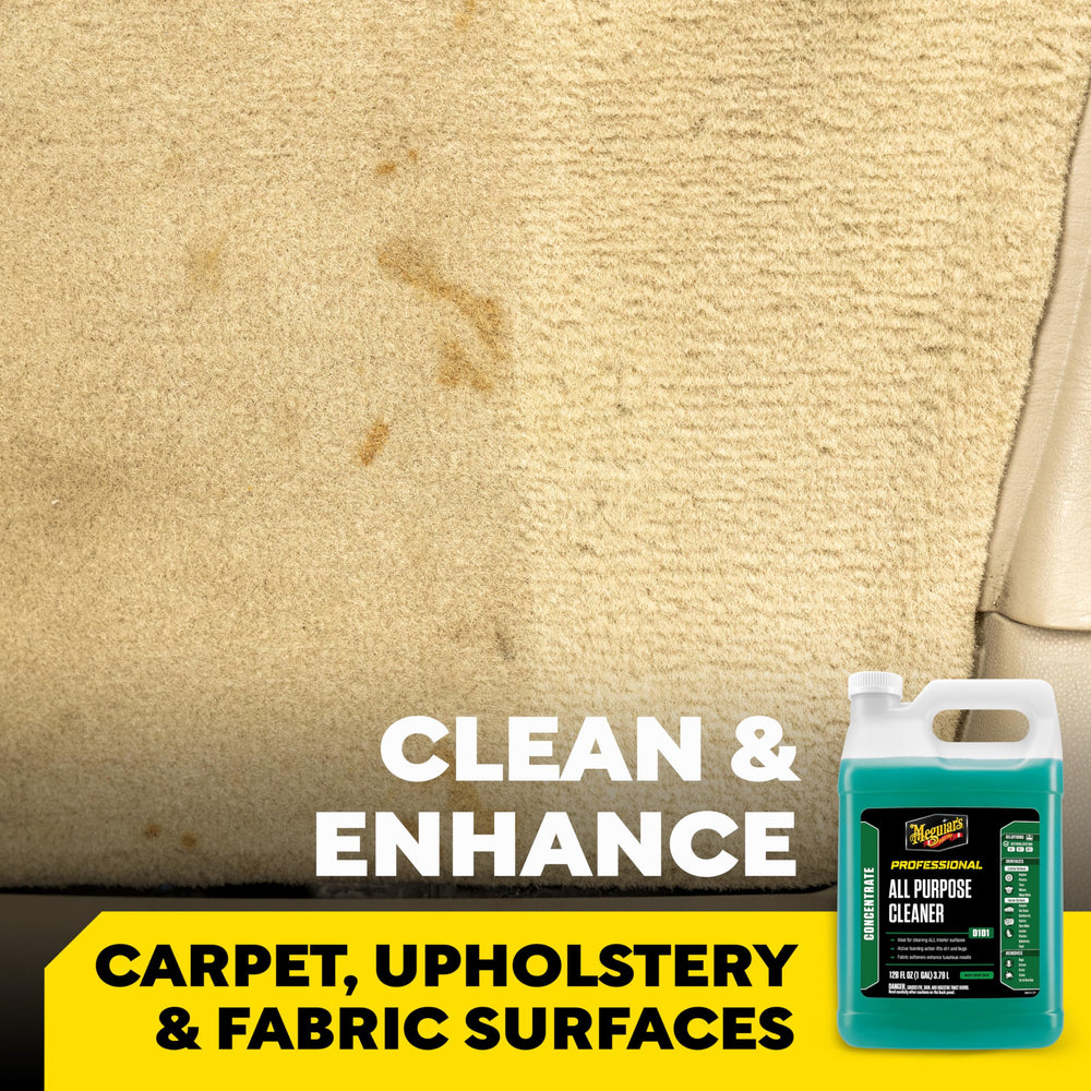 Meguiar's D101 thick foam lifting dirt from fabric for easier removal