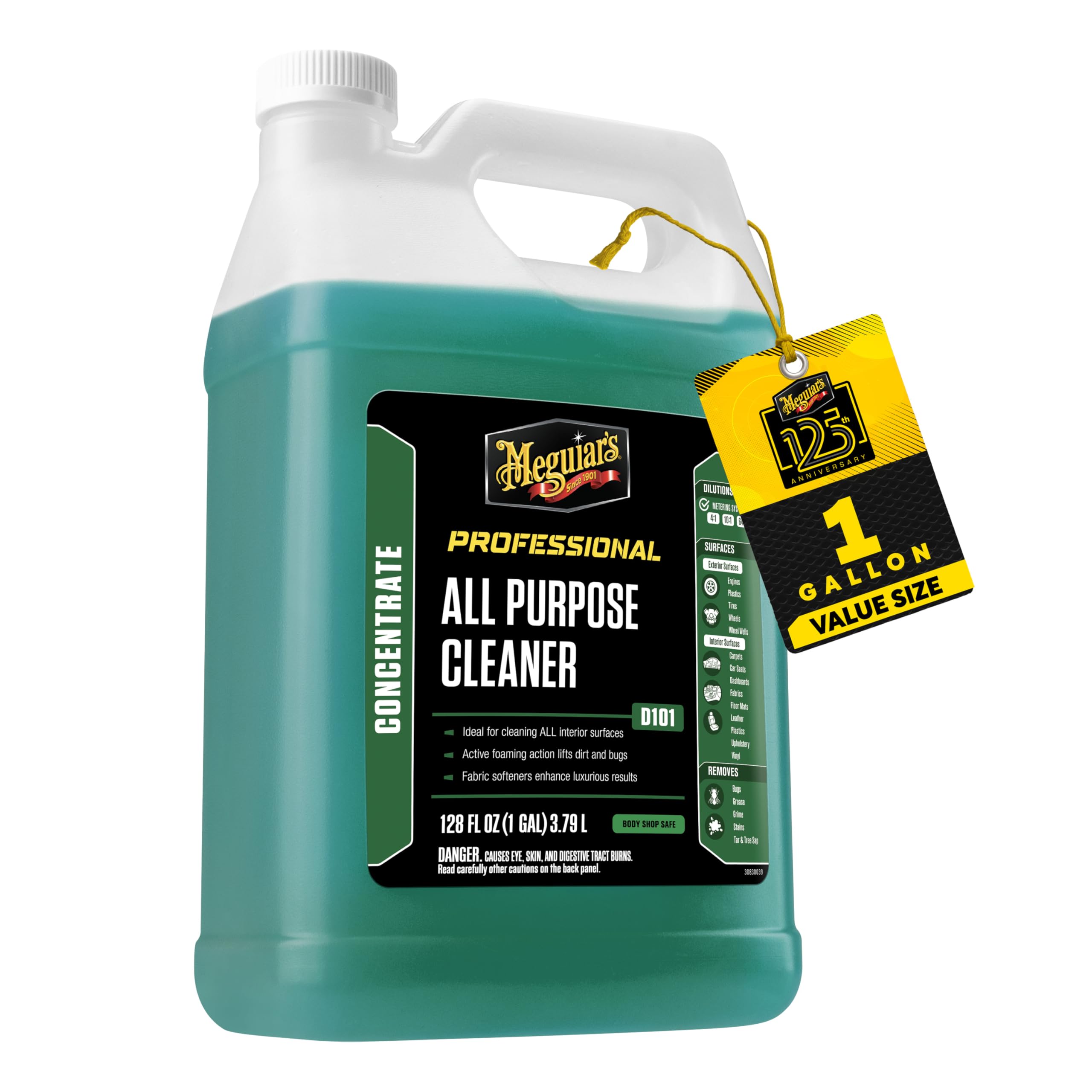 Meguiar's D101 front label shows product identity and concentration benefits
